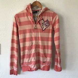 Volcom Striped Hooded Sweatshirt